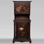 Small Japanese style furniture with carved decoration and inlay of mother-of-pearl and ivory