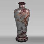 Cristallerie Saint-Louis, Vase with dragon, before 1900