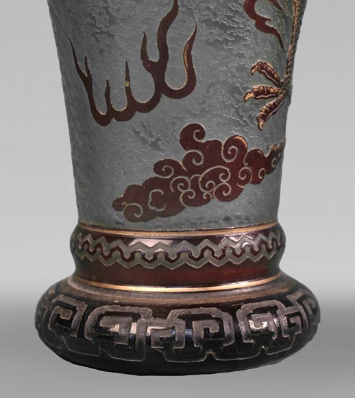 Cristallerie Saint-Louis, Vase with dragon, before 1900-2
