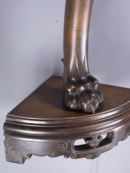 An antique Japanese style corner console-5