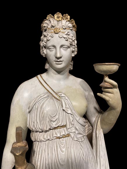 Plaster statuary group Hebe and Terpsichore - Sculpture