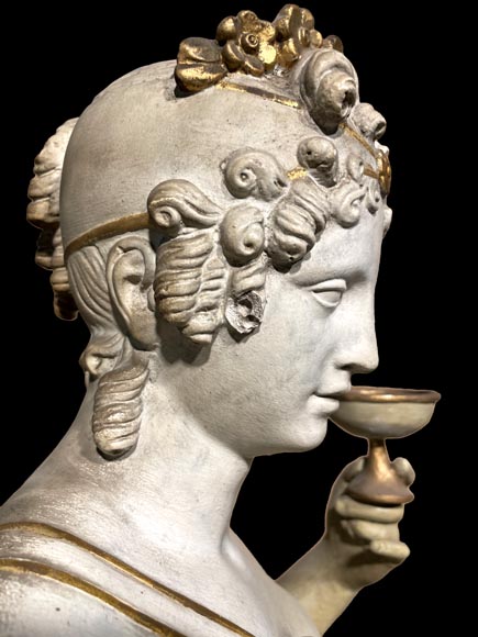 Plaster statuary group Hebe and Terpsichore - Sculpture