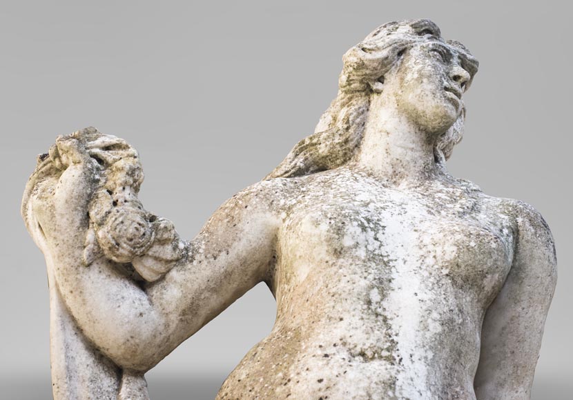 Venus and Cupid, 17th century Dutch sculpture, in Carrara marble-2