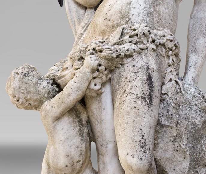 Venus and Cupid, 17th century Dutch sculpture, in Carrara marble-3