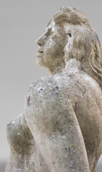 Venus and Cupid, 17th century Dutch sculpture, in Carrara marble-8