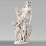 Venus and Cupid, 17th century Dutch sculpture, in Carrara marble