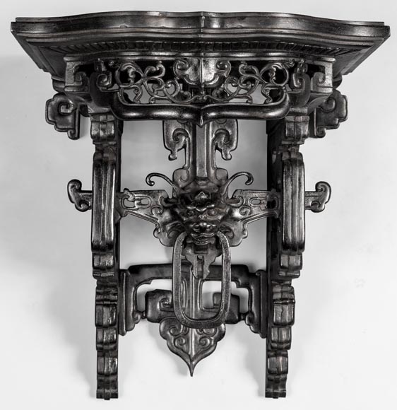 Eugène-Frédéric PIAT (1827-1903) - Pair of Japanese wall brackets, a similar model of which belonged to Sarah Bernhardt-2
