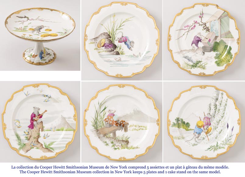 Ch Pillivuyt Cie Paris The Secret Village Of Mice Set Of 12 Japanese Style Plates Inspired By The Hokusai Manga Ceramic Porcelain Faience Ch Pillivuyt Cie Paris The Secret Village Of Mice Set Of 12 Japanese Style Plates Inspired By The Hokusai Manga Ceramic Porcelain Faience