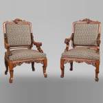Gabriel VIARDOT (attributed to) - Set of two dragon chairs