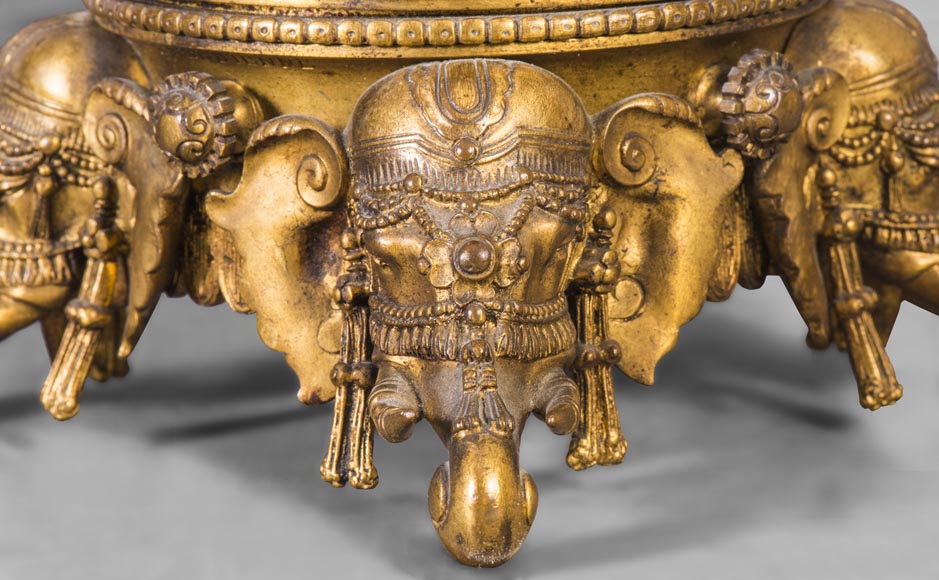 Beautiful pair of Orientalist style vases in cloisonné enamels after a model by Edouard Lièvre-3
