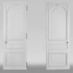 Pair of simple Regency style doors