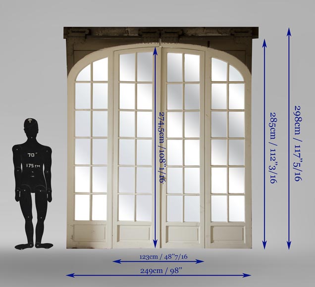 Large Antique Sliding Glass Door Doors