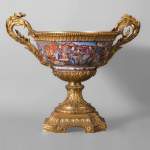 Canton porcelain cup with a beautiful gilt bronze mount, 19th century
