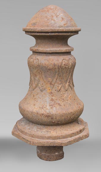 Set of 42 cast iron mooring bollards-0