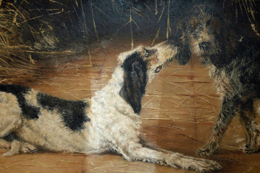 RICARD AUGUSTINE, « Après la chasse » Salon of 1885-5