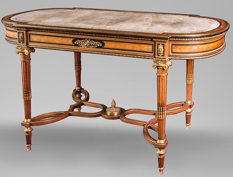 Henri-Auguste FOURDINOIS (1830-1907) - Louis XVI style Bureau plat-0