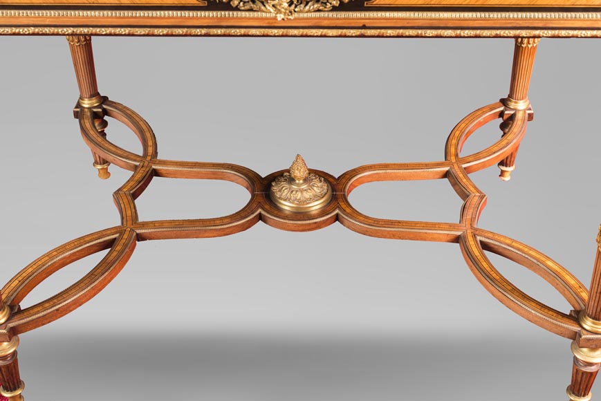 Henri-Auguste FOURDINOIS (1830-1907) - Louis XVI style Bureau plat-5