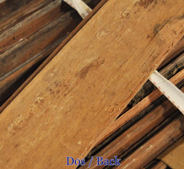 Linear mahogany parquet flooring from the 19th century-5