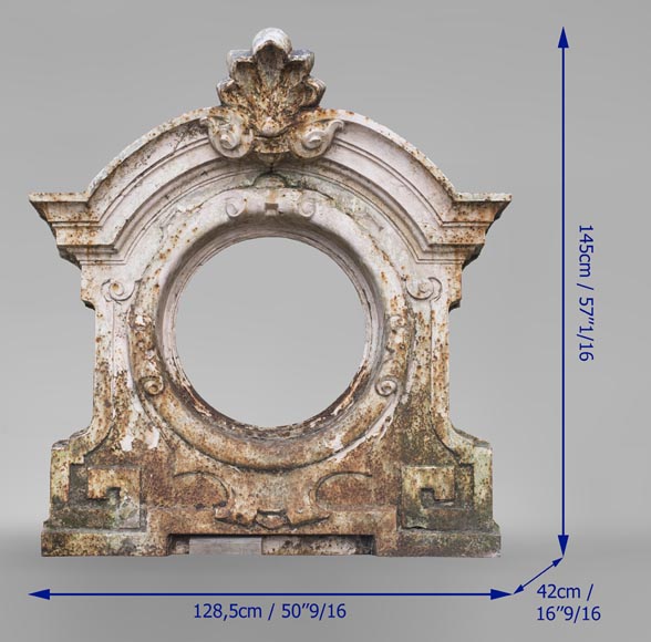 Painted Mirror Made From Old Window - 19thC Painted Mirror Made From Old Window - 19thC