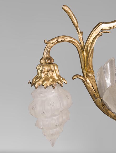 Antique chandelier in the Regency style with shells-3