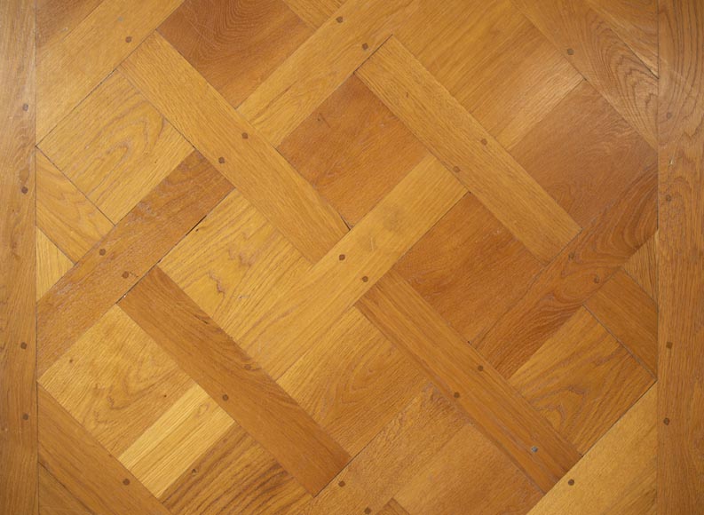 Set Of Fully Pegged Versailles Oak Parquet Flooring From The 20th