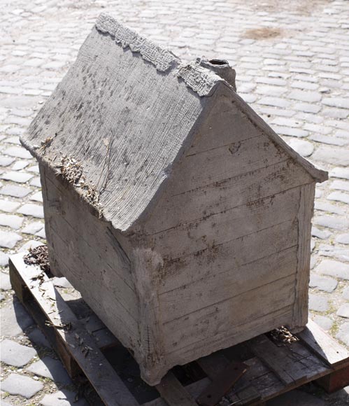 Beautiful cement doghouse in Rocaille style-6