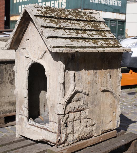 Beautiful cement doghouse in Rocaille style-2