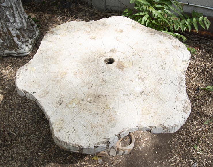 Rocaille style garden table made out of cement-3