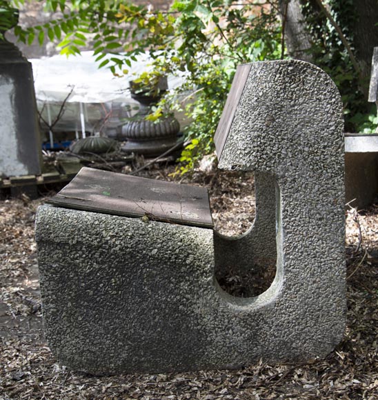 Denis MOROG (1922-2003) - Concrete garden furniture from the 1960s to 1970s-8