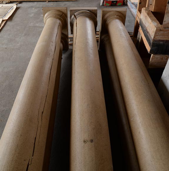 Batch of six antic Doric columns-4