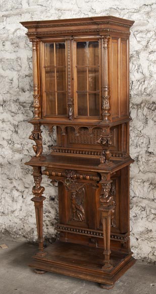 Small Neo-Renaissance style display cabinet-1