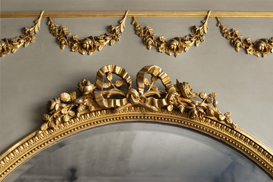 Antique gilded Louis XVI style trumeau-1