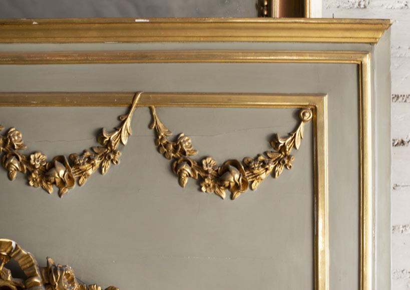Antique gilded Louis XVI style trumeau-2