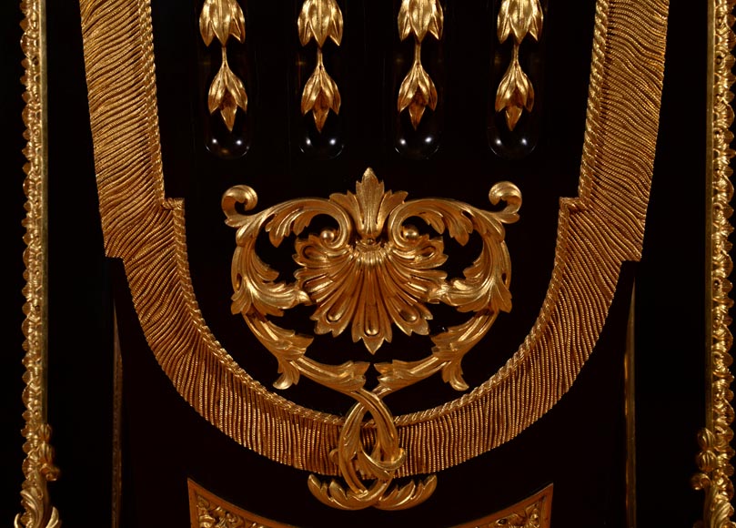 Alexandre BELLANGÉ - Important cupboard, ebony veneer and gilded bronze, coming from the Chateau of Dampierre-11