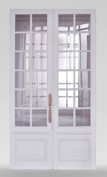 Set of 4 double door with small windows-0