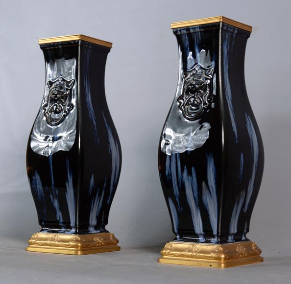 Kin-Te-Tchin vase, model by Albert-Ernest Carrier-Belleuse, 1884-3