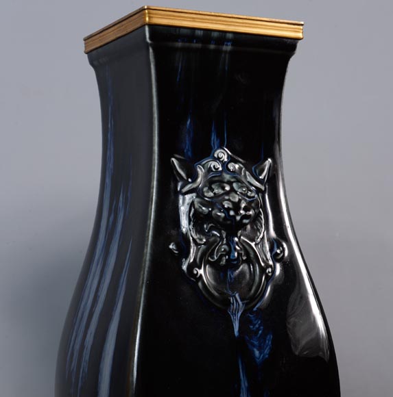 Kin-Te-Tchin vase, model by Albert-Ernest Carrier-Belleuse, 1884-6
