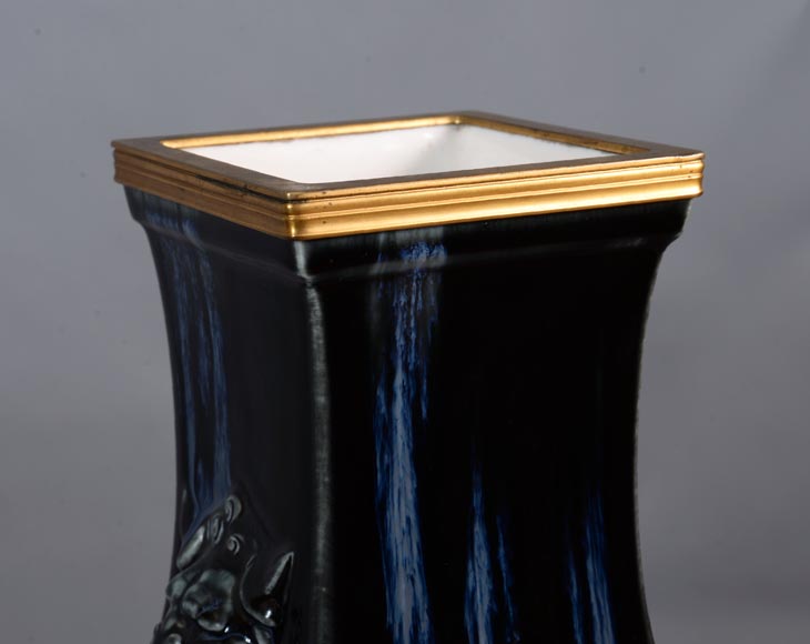Albert-Ernest CARRIER-BELLEUSE (model by), SÈVRES Manufacture, Kin-Te-Tchin vase, 1884-7