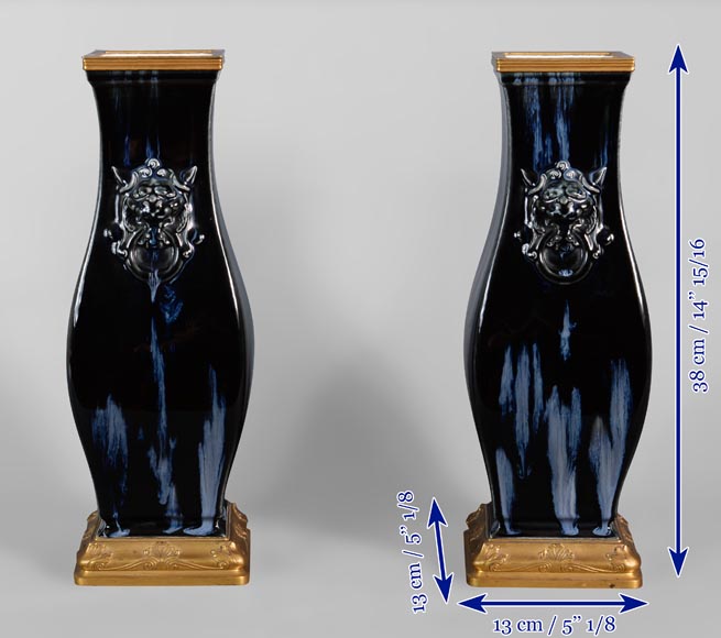 Kin-Te-Tchin vase, model by Albert-Ernest Carrier-Belleuse, 1884-9