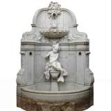 Monumental Garden Fountain in Carrara marble and Statuary marble attributed to Rudolf Weyr, Vienna, late 19th century