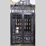 Set of six modern cast iron doors in the style of 18th century gates