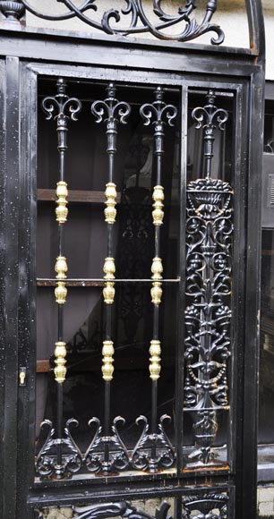 Set of six modern cast iron doors in the style of 18th century gates-4