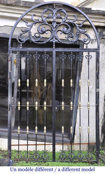 Set of six modern cast iron doors in the style of 18th century gates-11