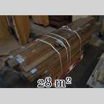 Lot of about 28 m2 of linear oak parquet flooring