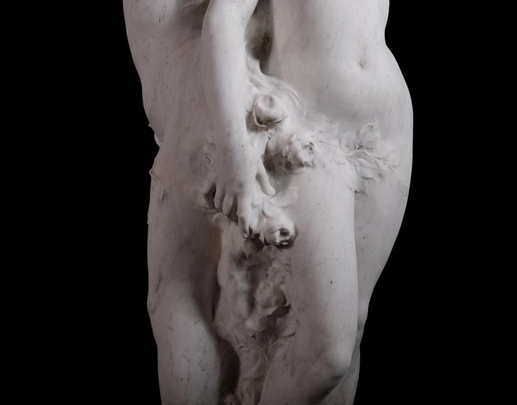 Alphonse MONCEL de PERRIN (1866-1930) - « Three Graces », Important garden sculptures in Carrara marble-4