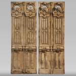 Pair of Napoleon III style oak doors