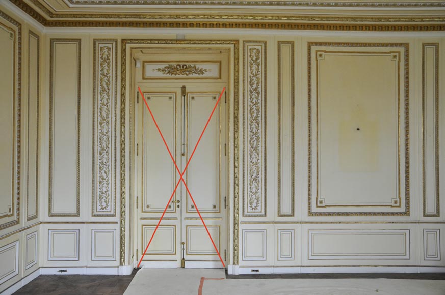 Important Louis XVI style woodwork, end of the 20th century-1