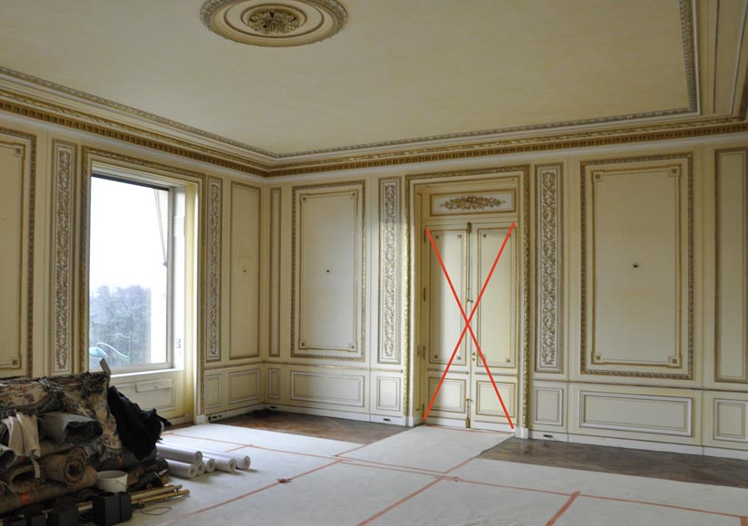 Important Louis XVI style woodwork, end of the 20th century-7