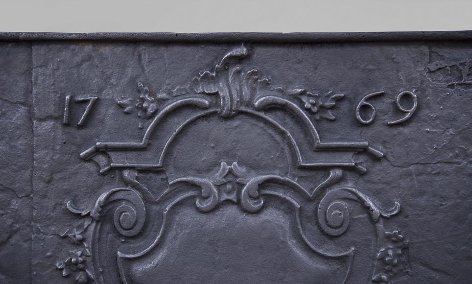 Louis XV period fireback, dated 1769-1