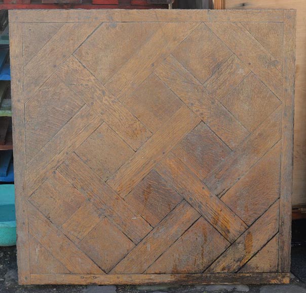 Lot of Versailles parquet flooring and Chantilly oak parquet flooring from the 18th century-16